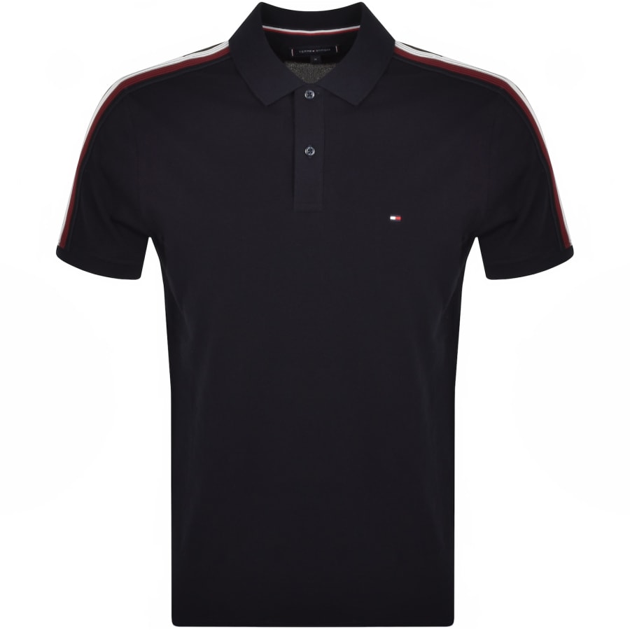 Tommy hilfiger black polo t shirt outlet